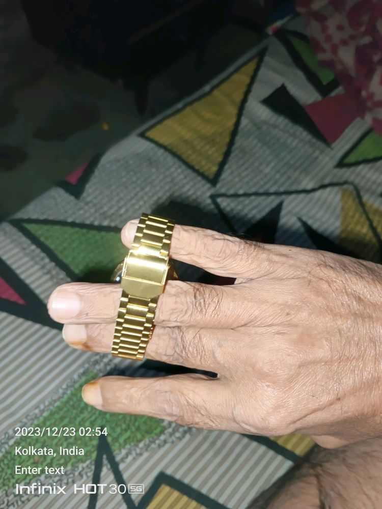 hmt Kanchan Automatic 21Jewels Golden Wrist Watch