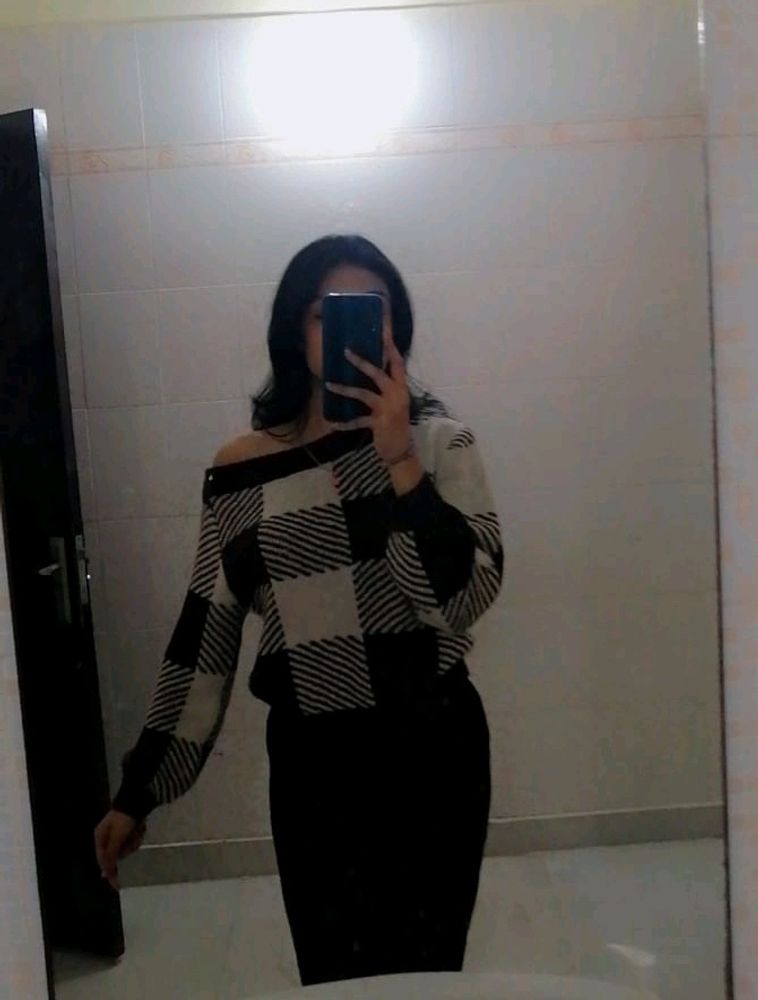 Off Shoulder Sweater