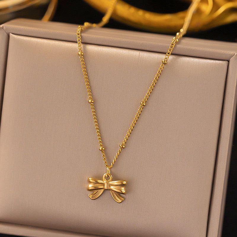 Bow Pendant Necklace