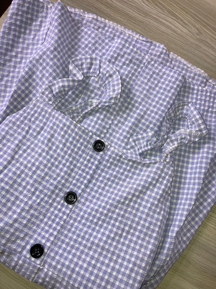 Gingham Ruffle Dress