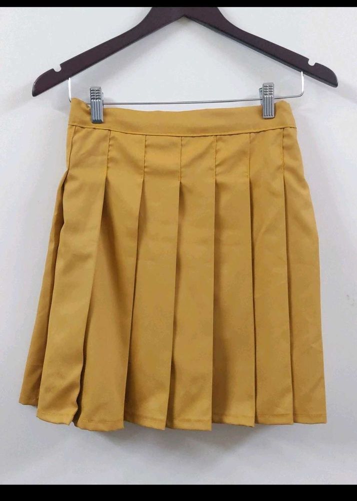 Pleated Mini Skirt