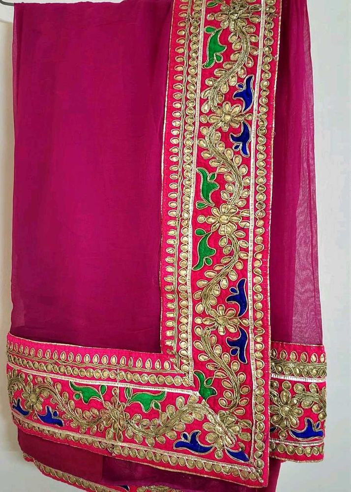 Elegant Pink Saree