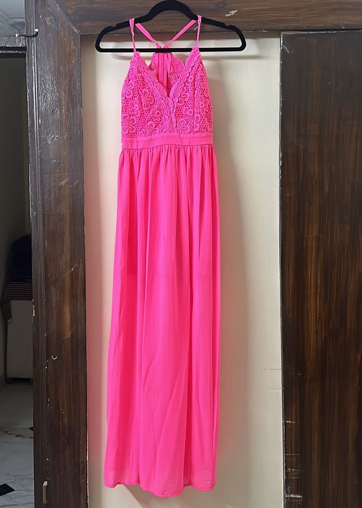 Crochet Trim Dress
