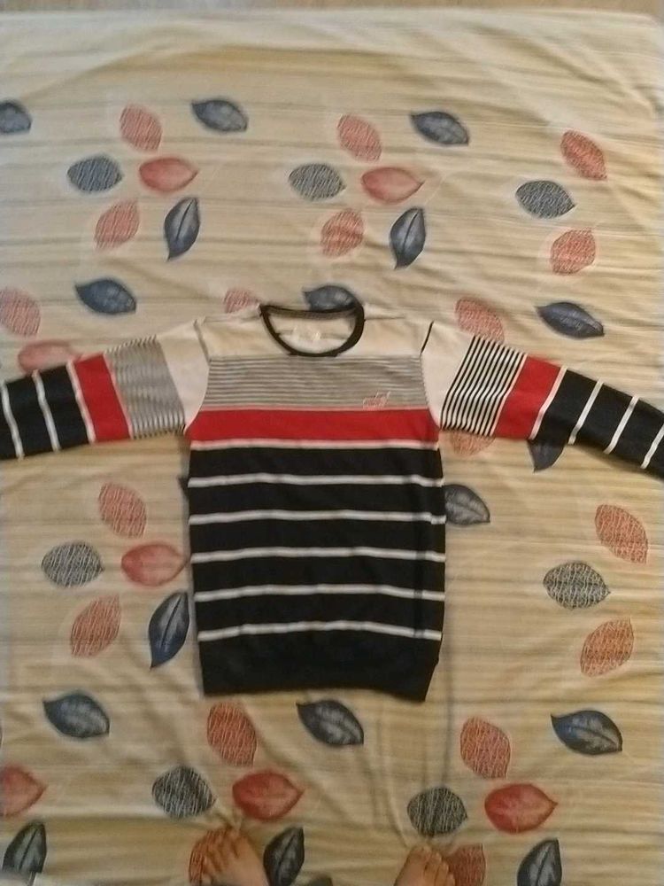 Striped Knit Sweater