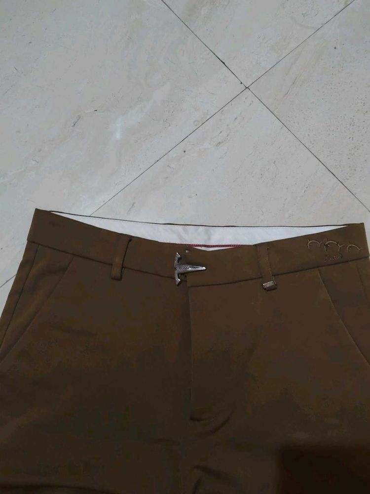 Brown Casual Pants