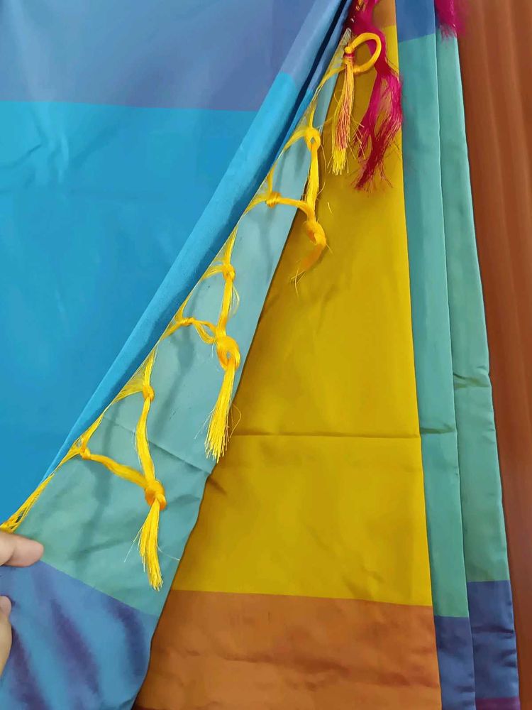 Multicolored Silk Saree