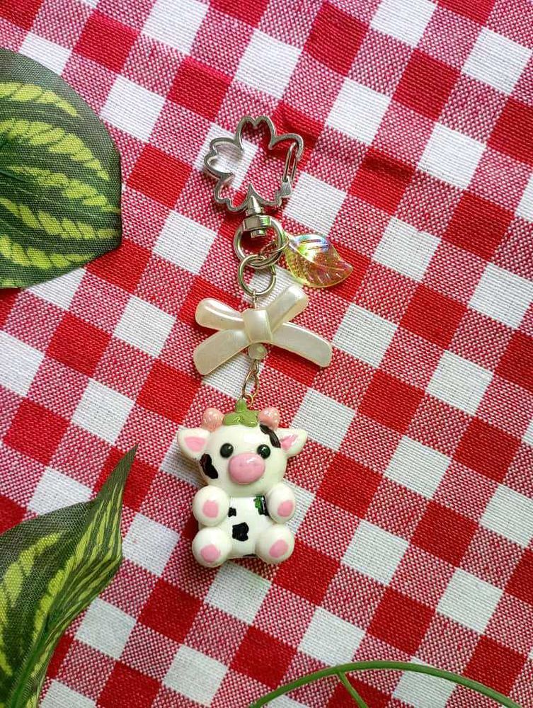 Cow Keychain