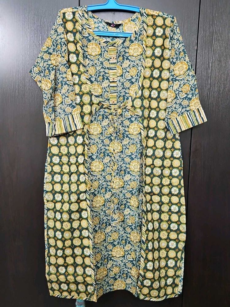 Floral Print Kurta