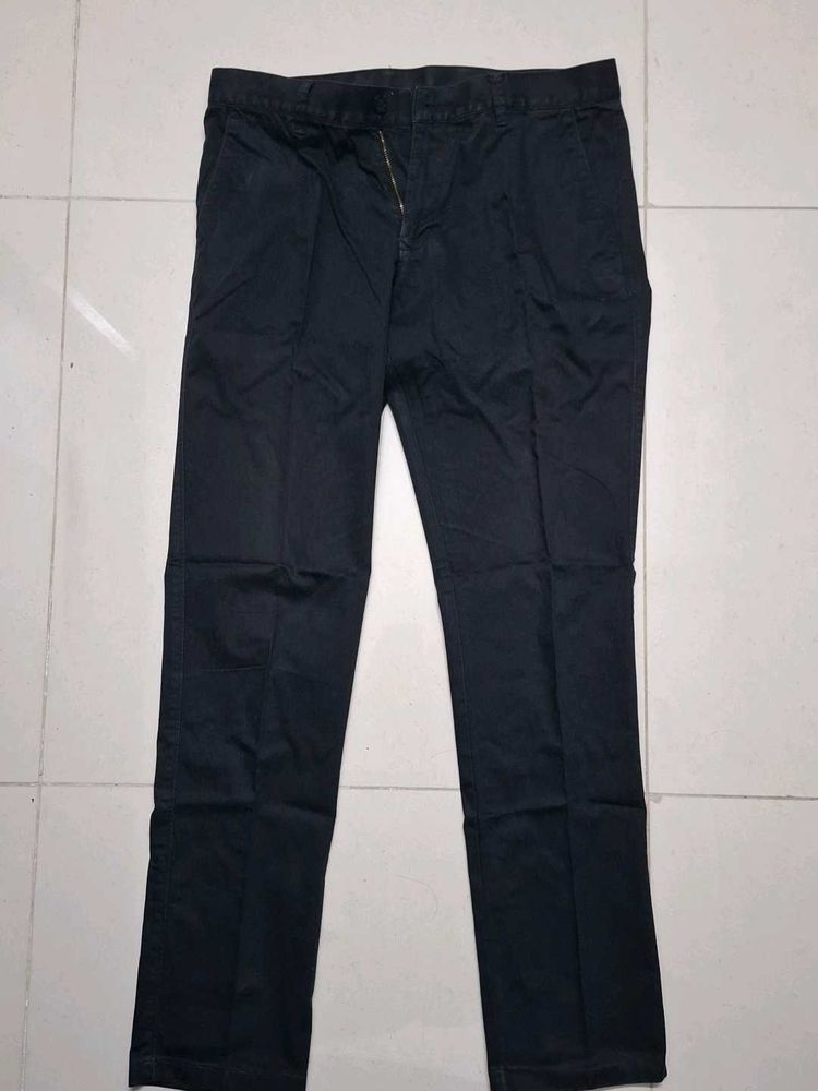 black Straight Leg Pants