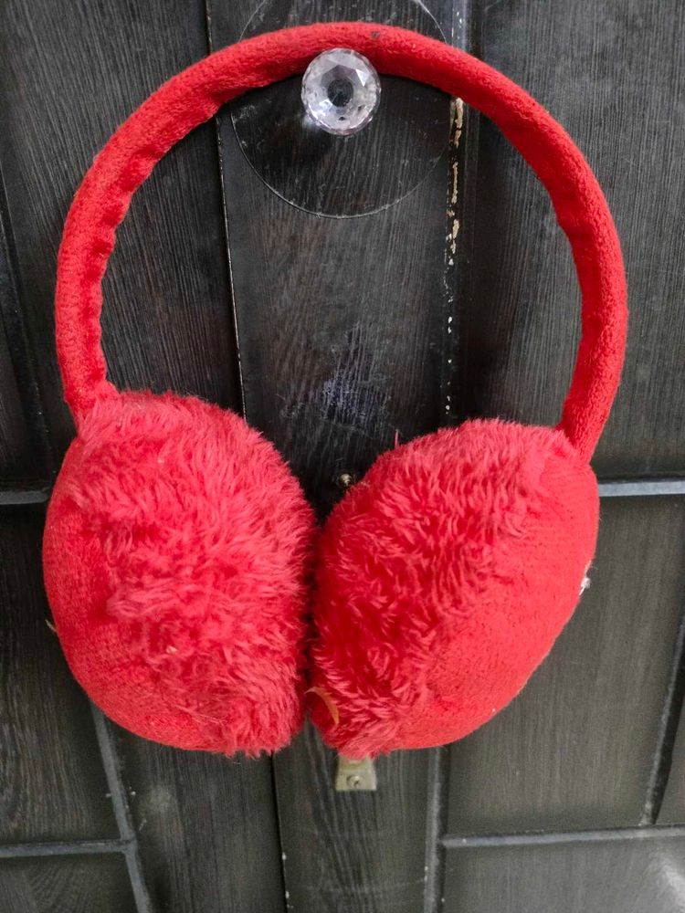 Red Winter Earmuffs