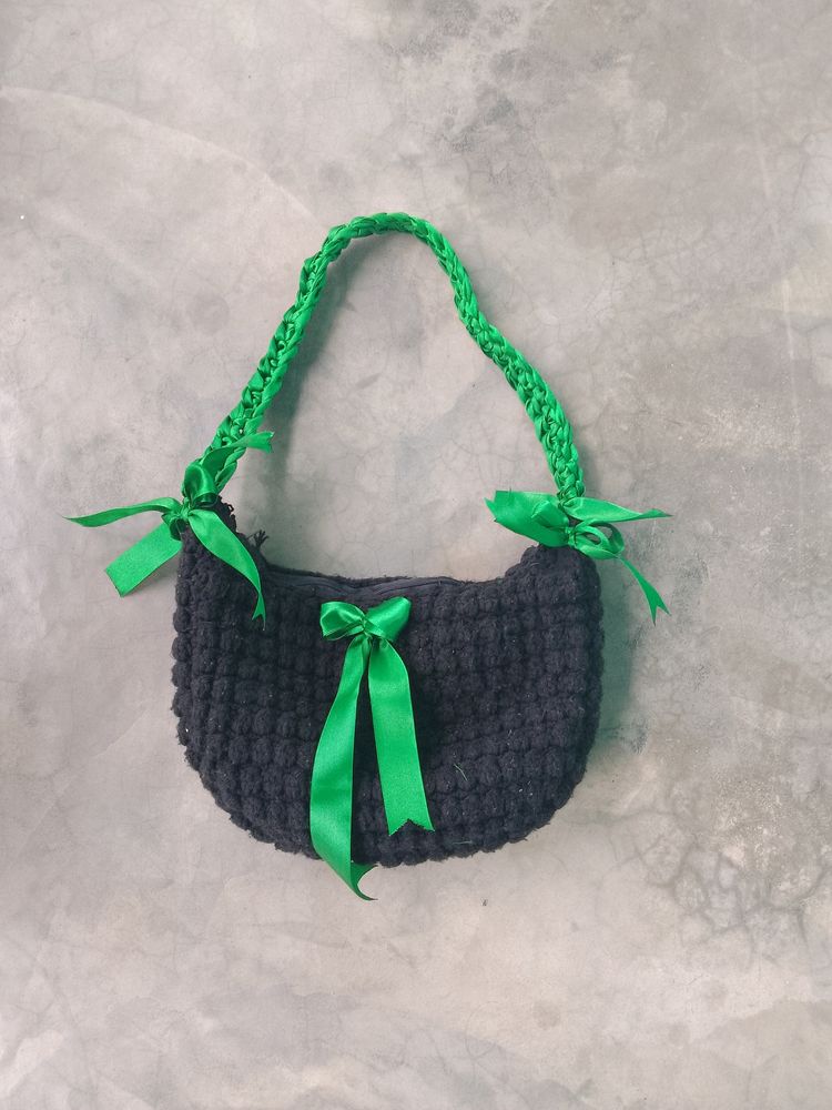 Crochet Ribbon Beg