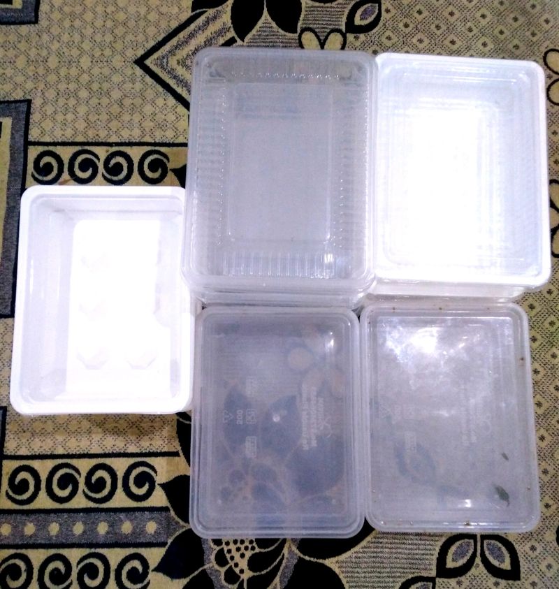 20 Plastic Empty Boxes