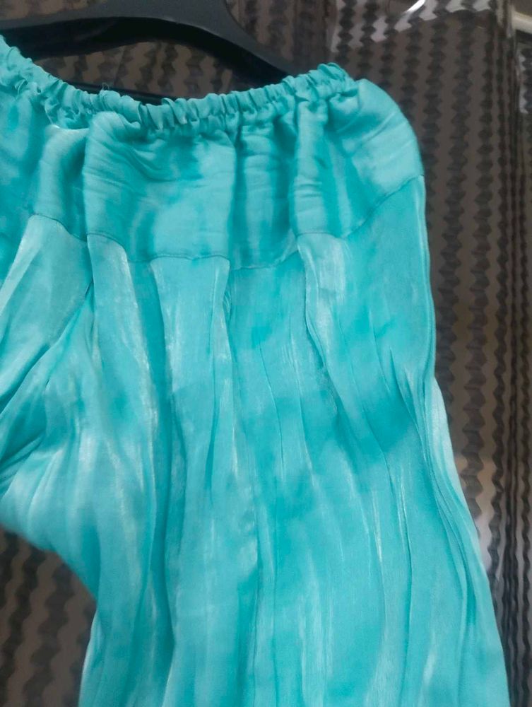 Teal Ethnic Skirt