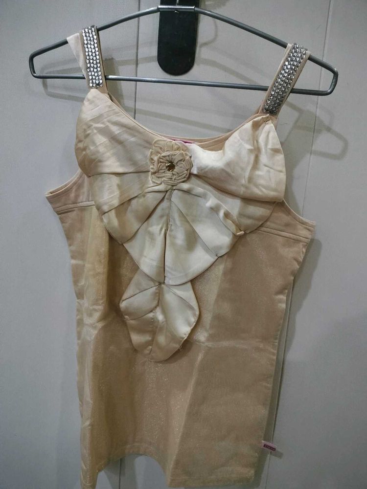 Golden Colour Party Wear Top