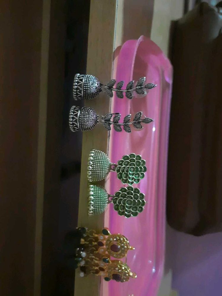 Earrings Jhumkas Set