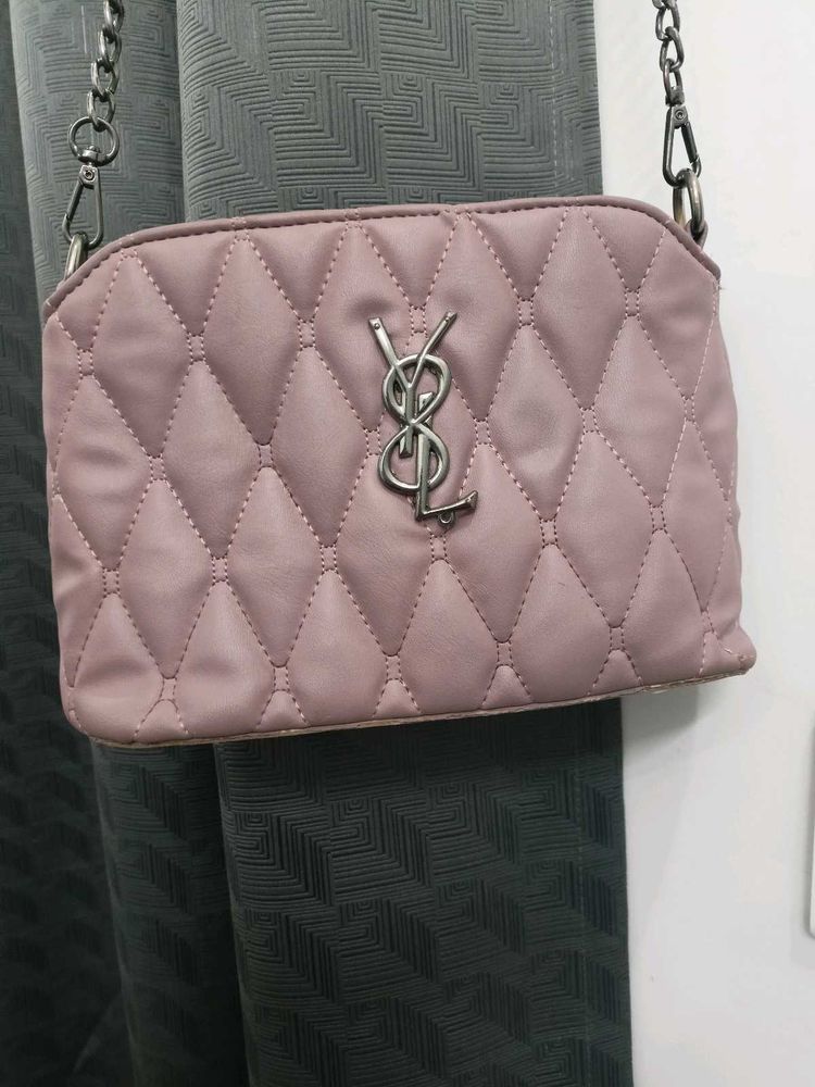 YSL Inspired Pink Quilted Bag