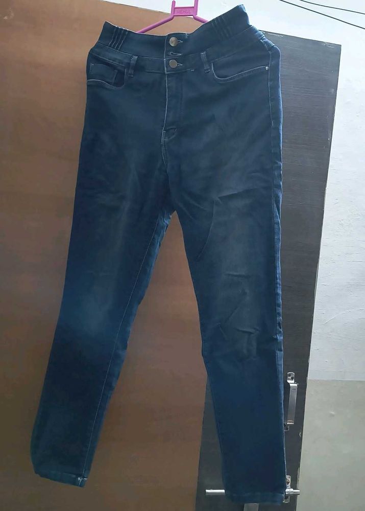 Dark Blue Denim Jeans