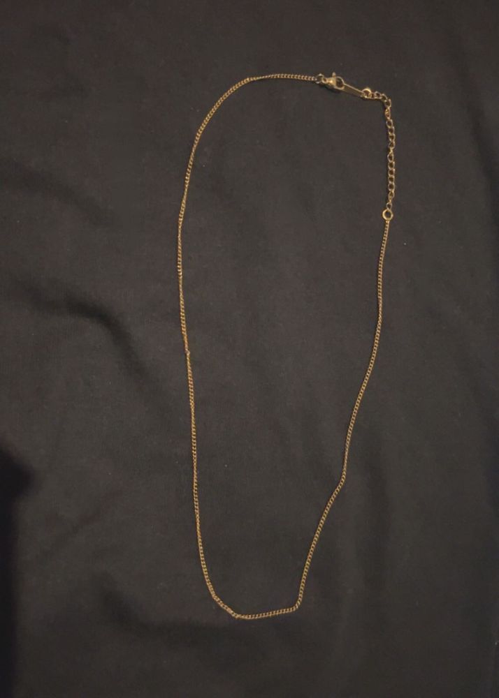 Anti tarnish Gold Color Chain Necklace
