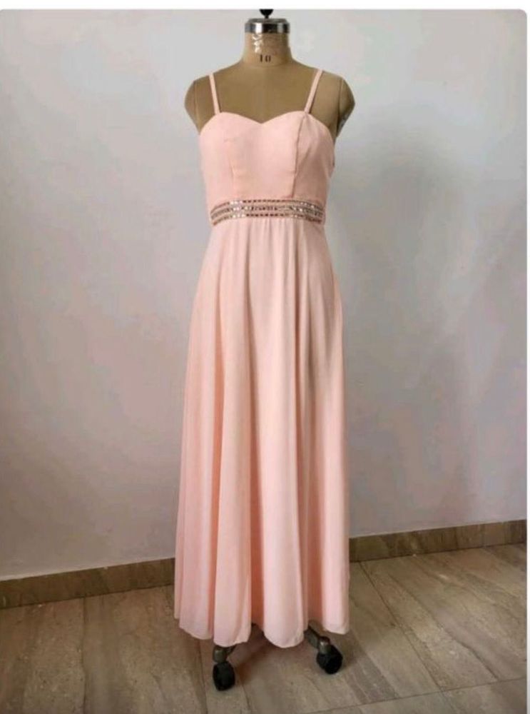 Elegant Pink Maxi Dress