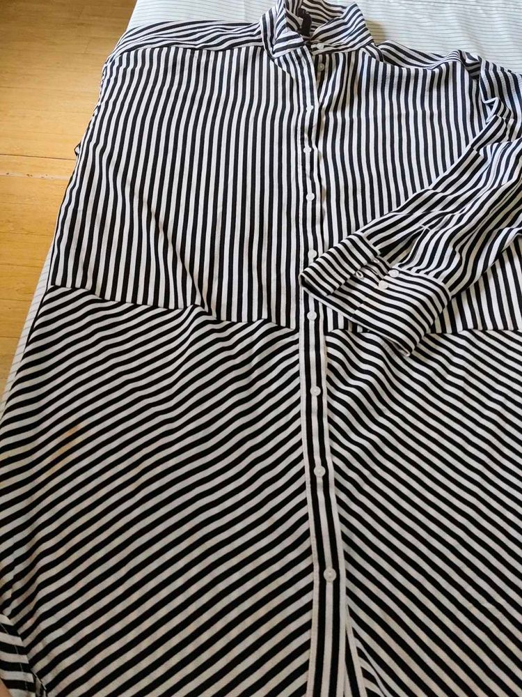 Striped Button-Down Top