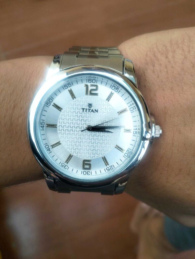 Titan Silver Watch
