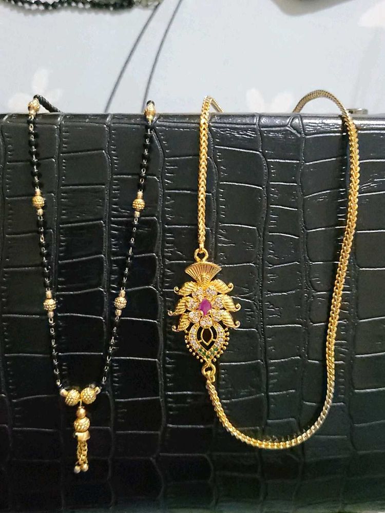 Chain And Mangalsutra Combo