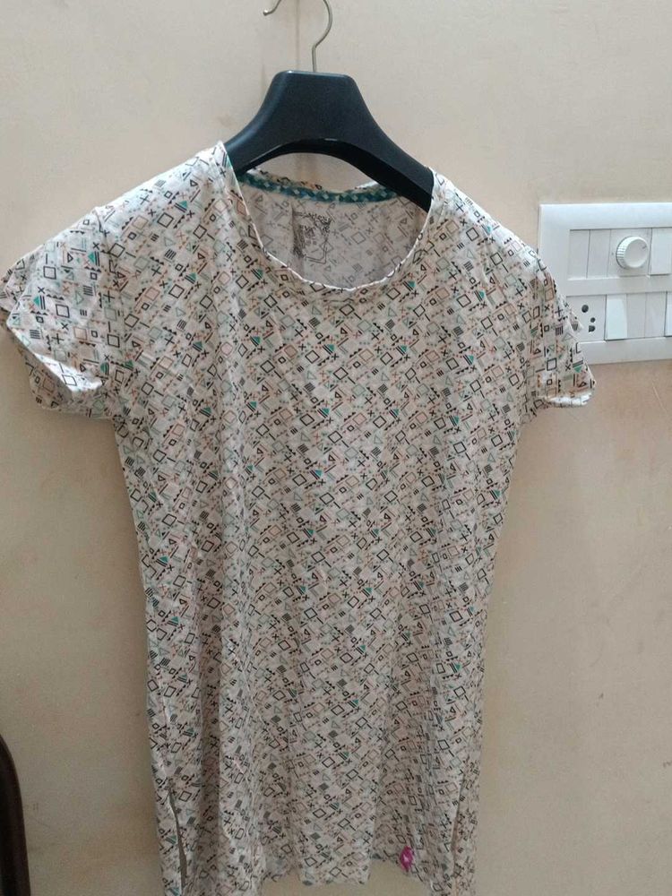 Patterned Casual Tee