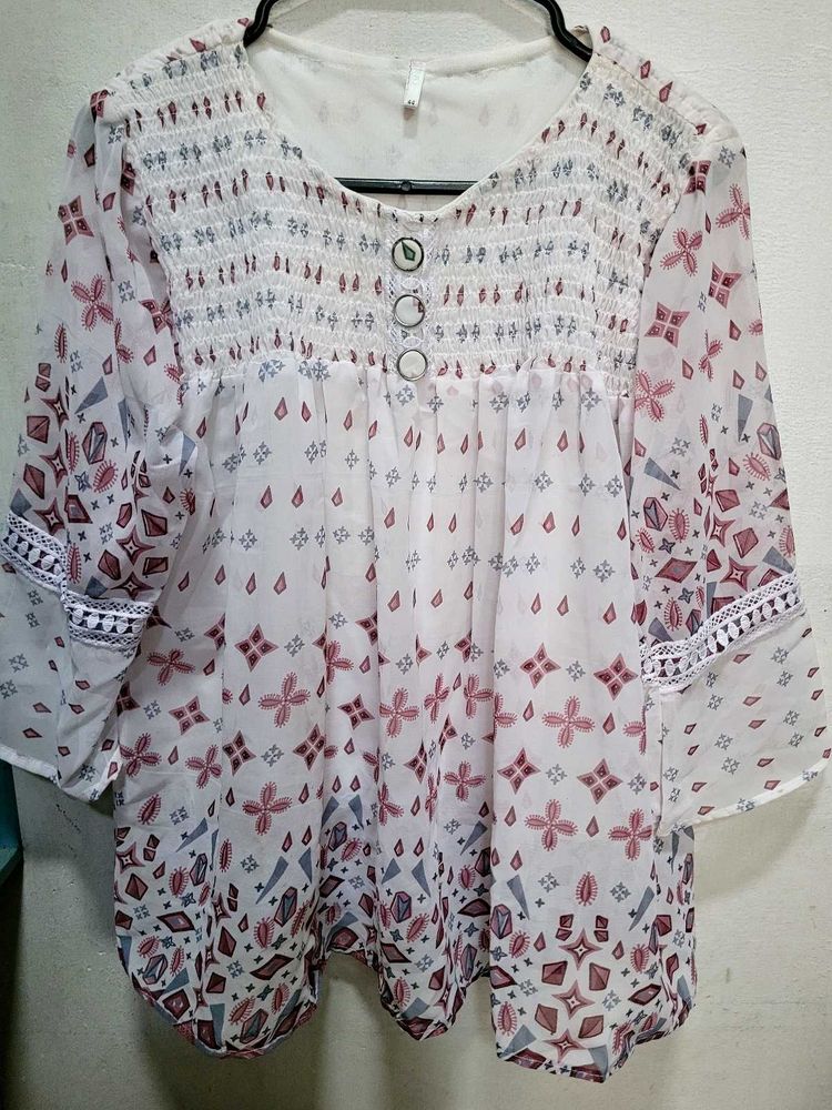 Elegant Floral Print Blouse