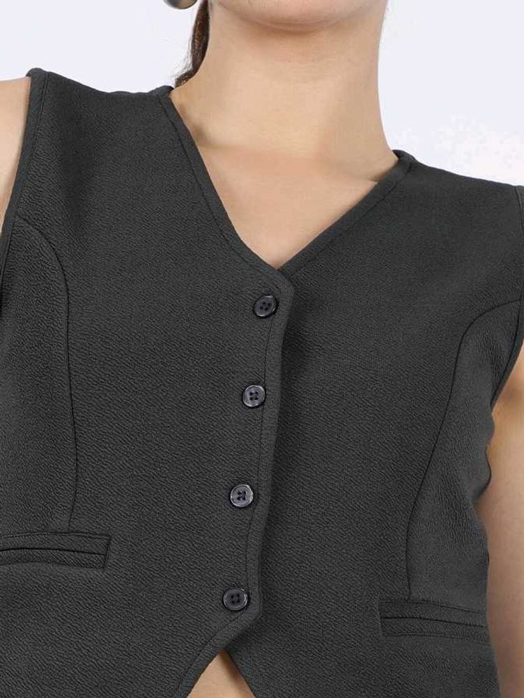 Sleek Gray Vest