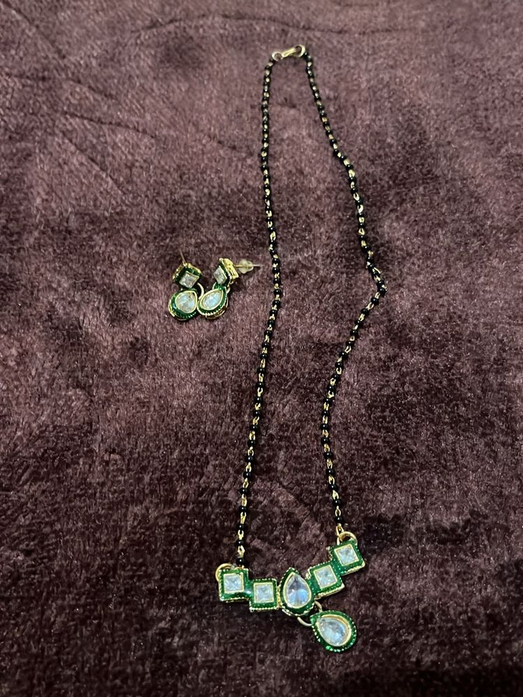 Mangalsutra Kundan Set