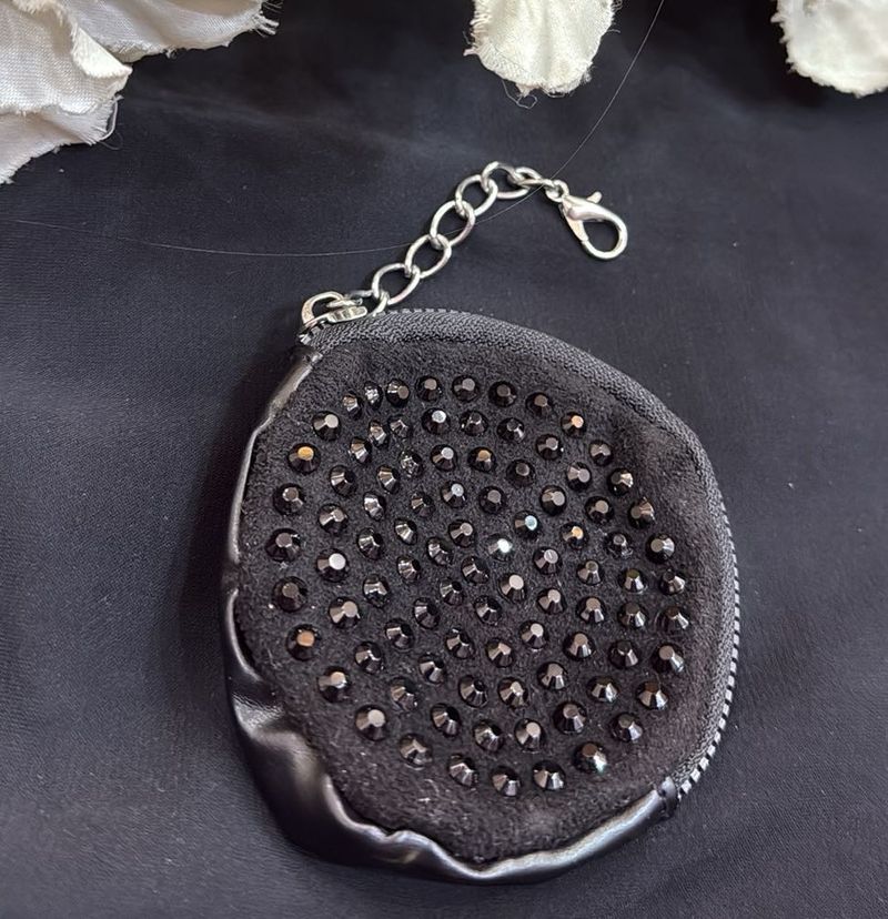 Black Studded Pouch