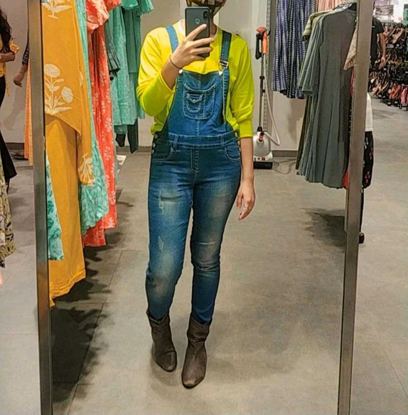 Blue Denim dangri jeans