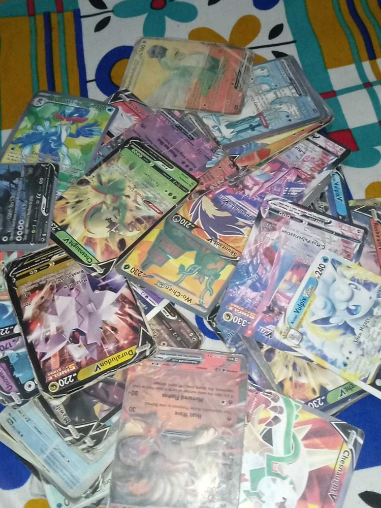 Total 80 Pokemon Cards Collection