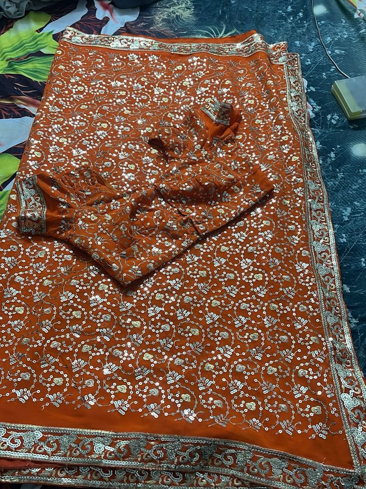 sequence saree