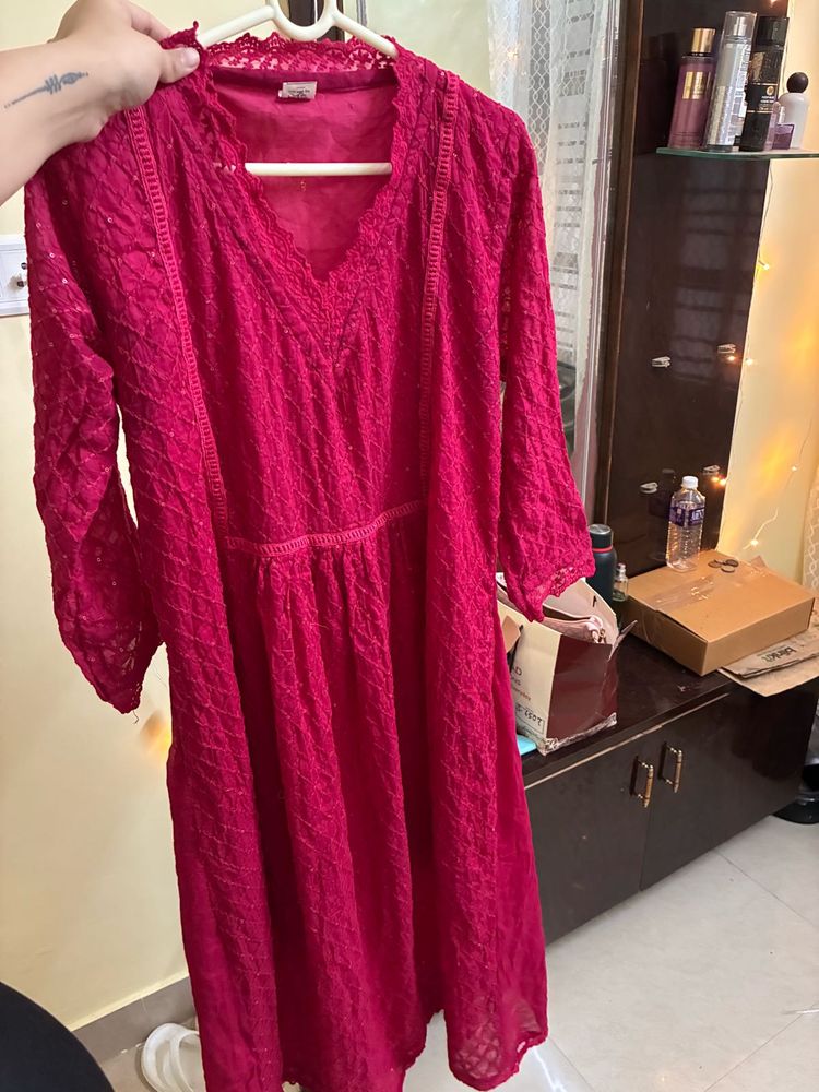 Lace kurta set
