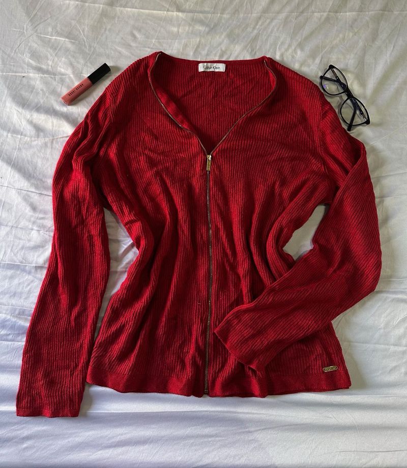 Calvin Klein Cherry Cardigan
