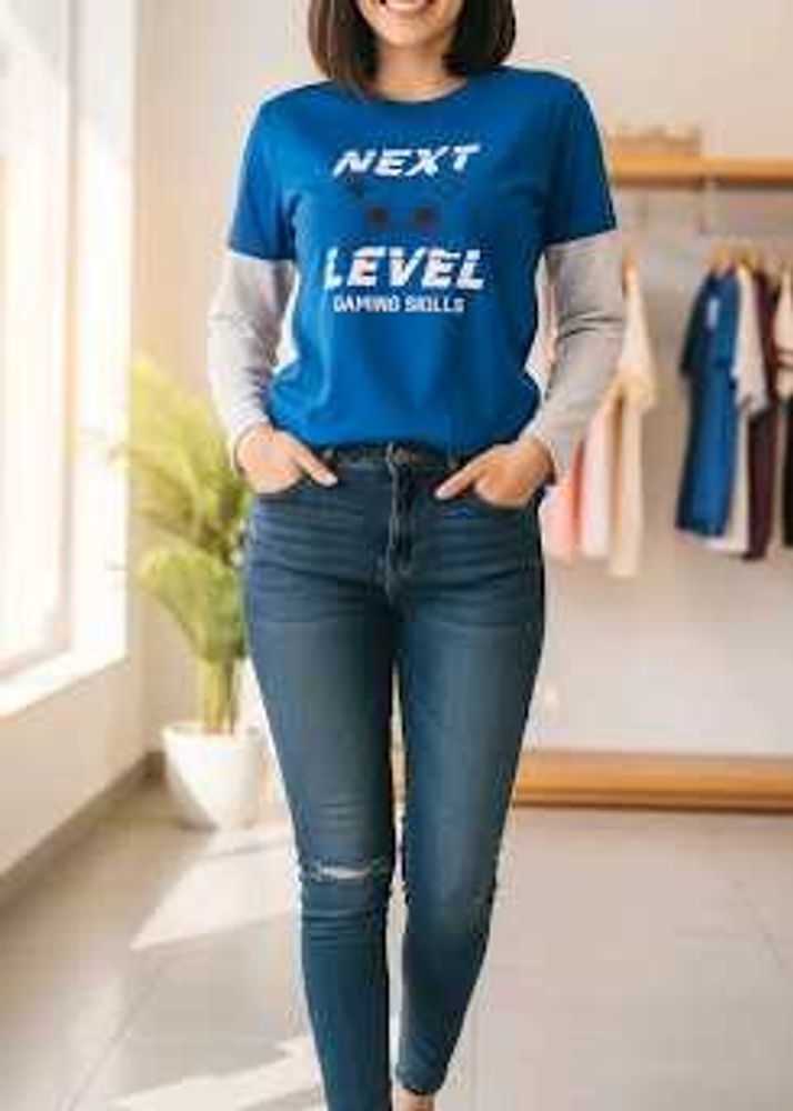 Blue Gaming Graphic T-Shirt - Unisex