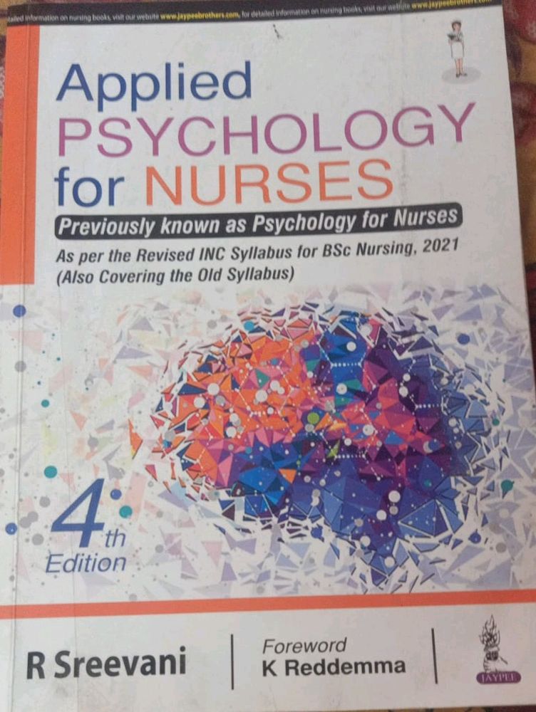 Applied Psychology For Nurses By R Sreevani