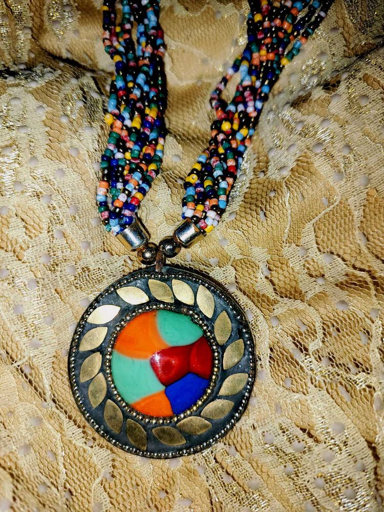 Boho Beaded Necklace