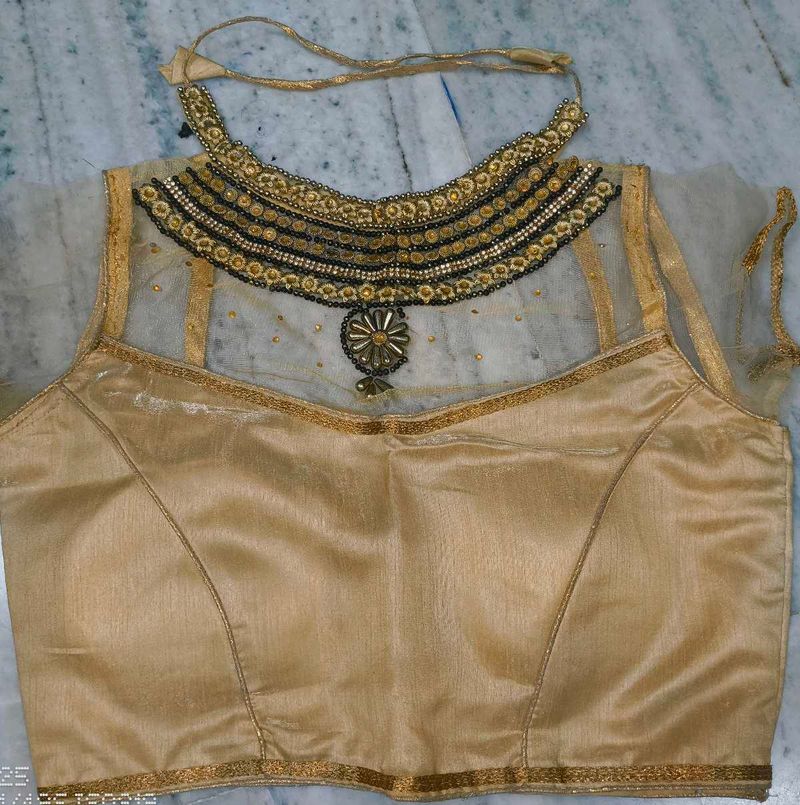 Embroidered Gold Blouse