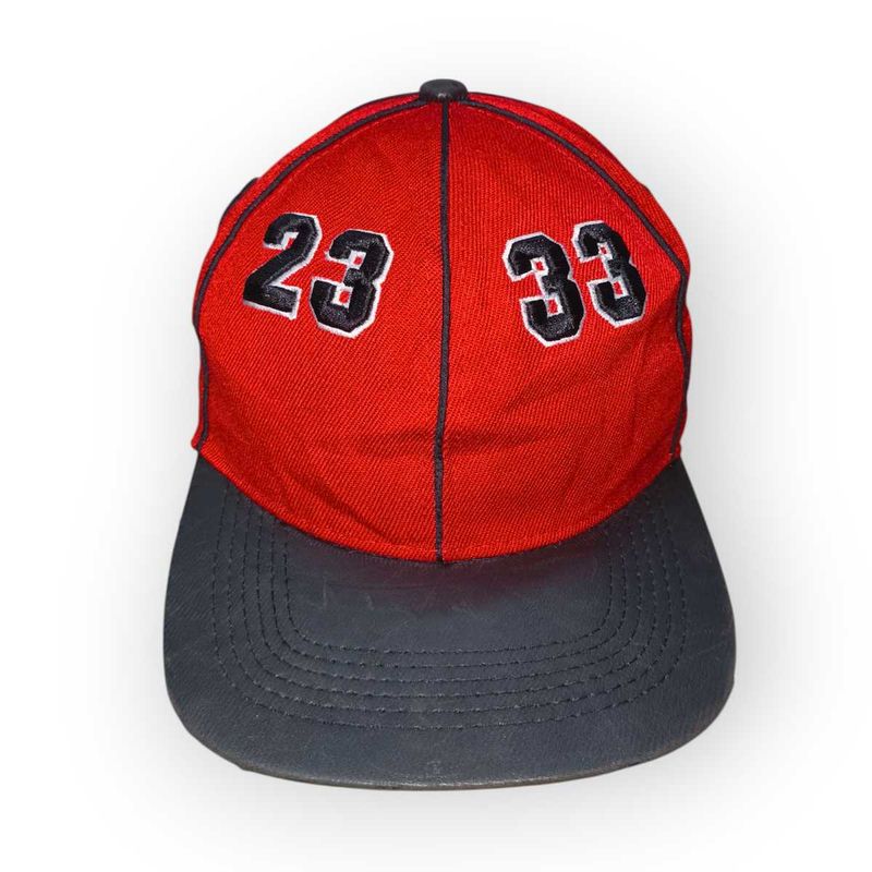 Vintage Red &#34;23-33&#34; Panel Cap | Pre-Loved
