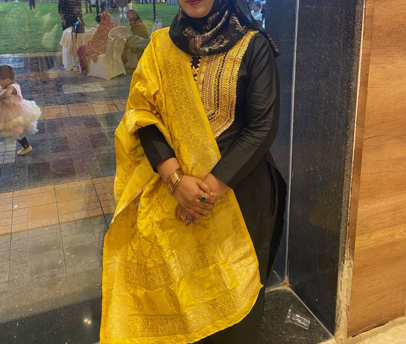 Black Suit With Banarasi Duppata
