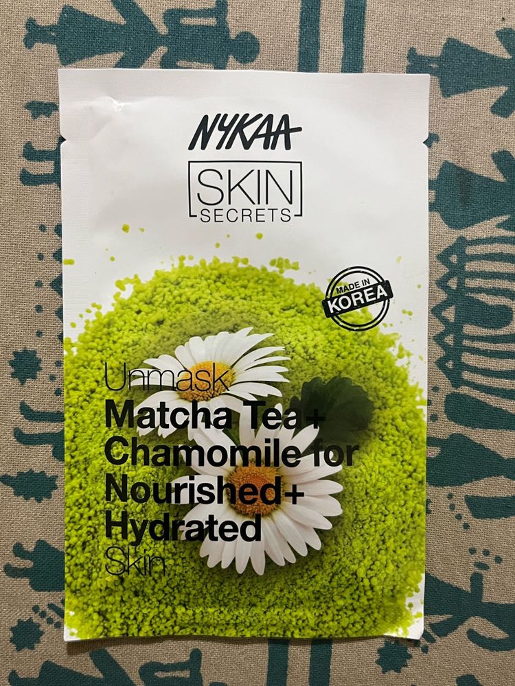 Nykaa Matcha Tea+chamomile Mask