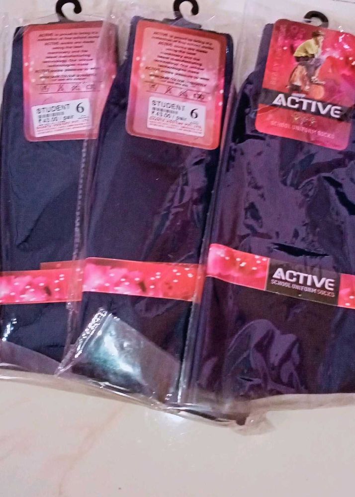 5 Pairs ACTIVE SCHOOL UNIFORM SOCKS