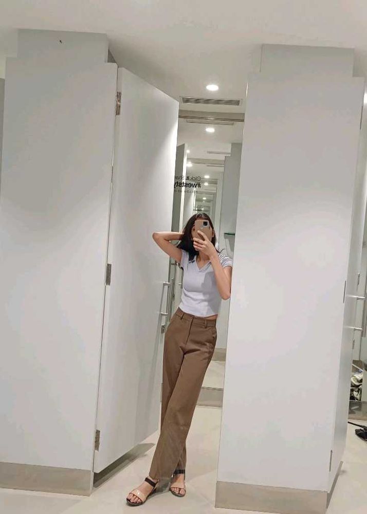 NUON Ribbed Polo Top (Size-S)