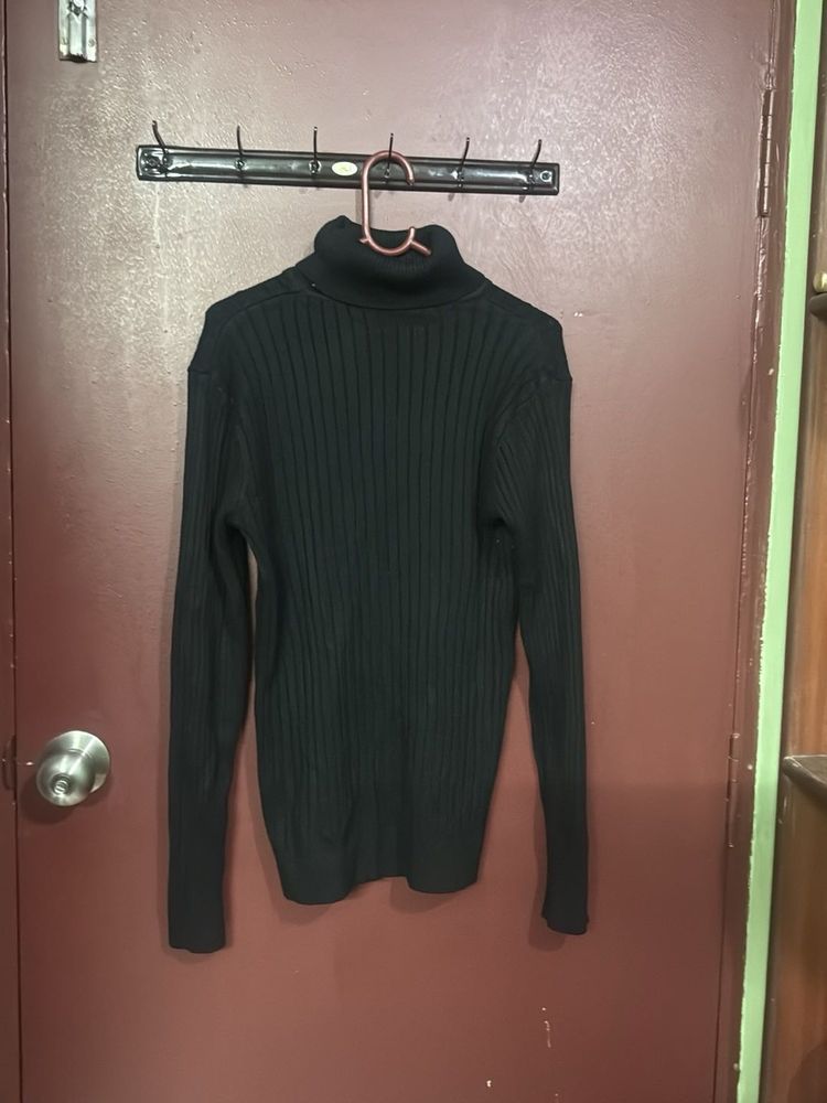 Black Turtleneck Sweater