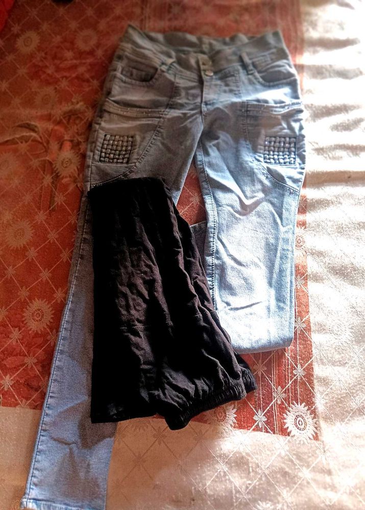 Embellished Light Wash Jeans