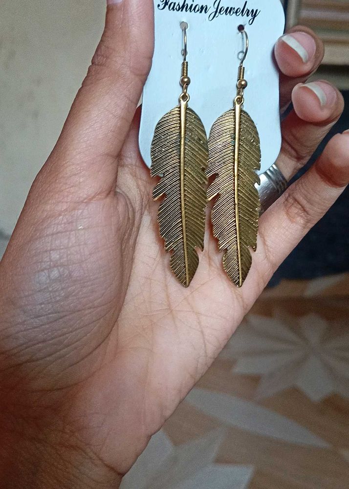 Feather Dangle Earrings