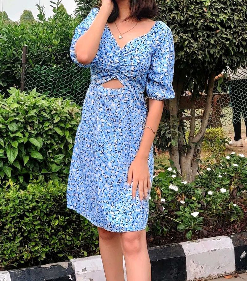Blue A LINE dress
