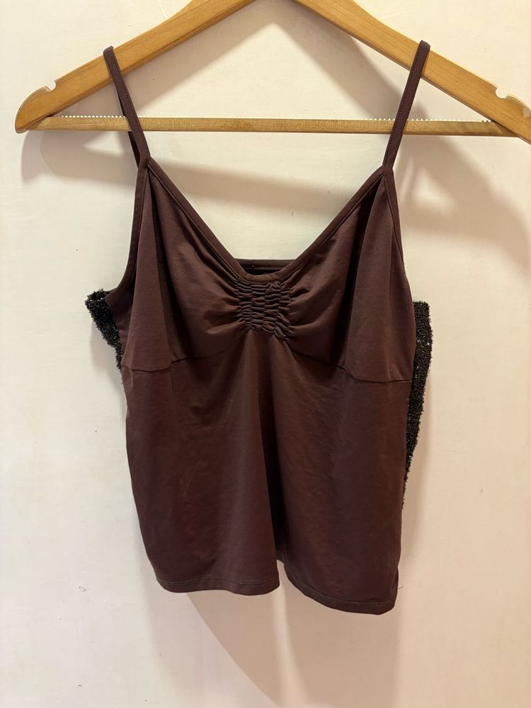 Beautiful Brown Cami Top